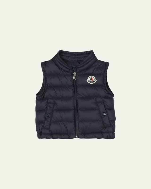 Boy's Amaury Puffer Vest, Size 6M-3